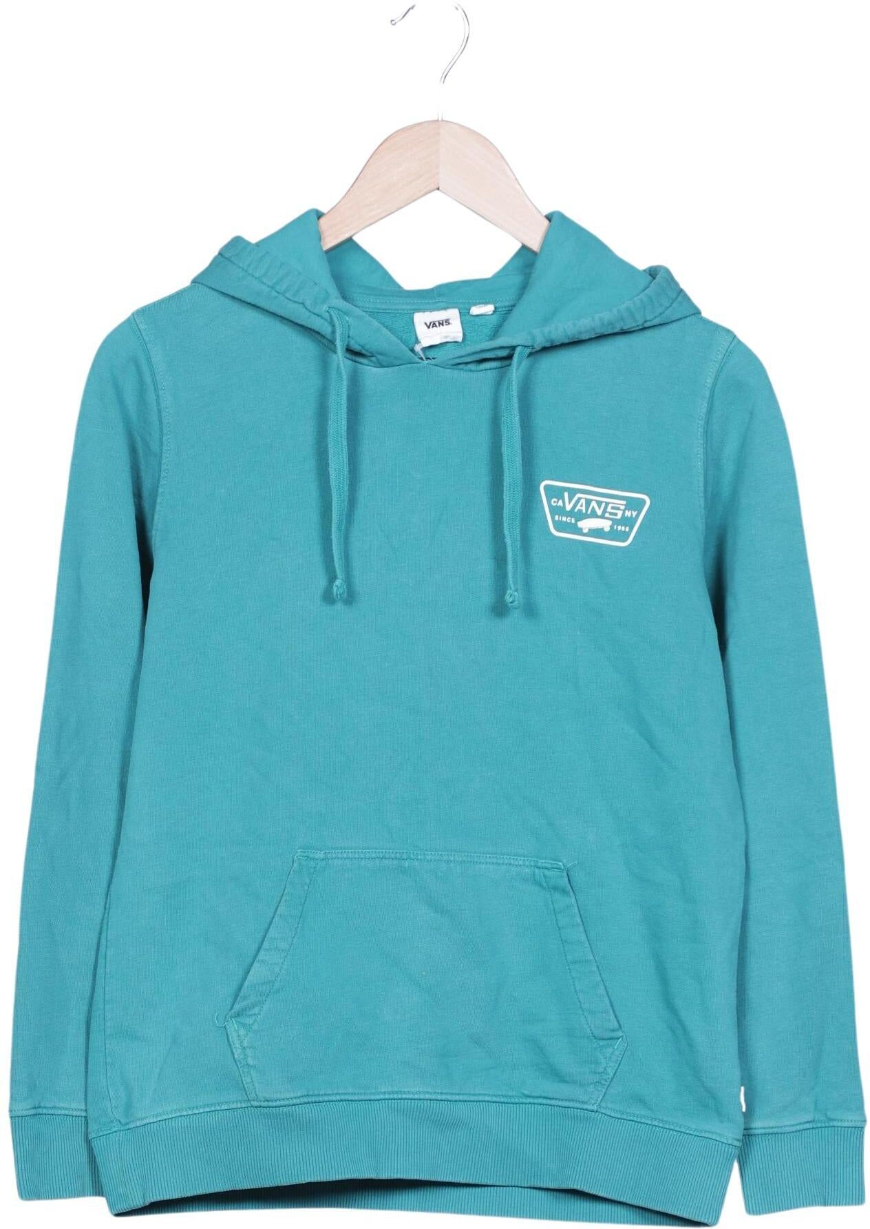 Vans Damen Kapuzenpullover, Türkis, Gr. S, Baumwolle - Second Hand