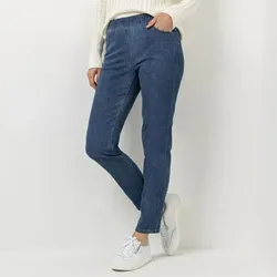 EVA LUTZ Jeggings, knöchellang Rundumdehnbund Allover-Druck schmales Bein