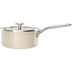 KitchenAid Steel Core Enamel Steelpan - 20 cm, Pfanne + Kochtopf, Weiss