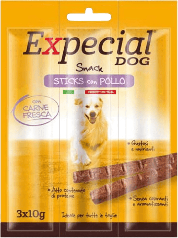 Kit Risparmio 9x10G Expecial Dog Snack Sticks POLLO