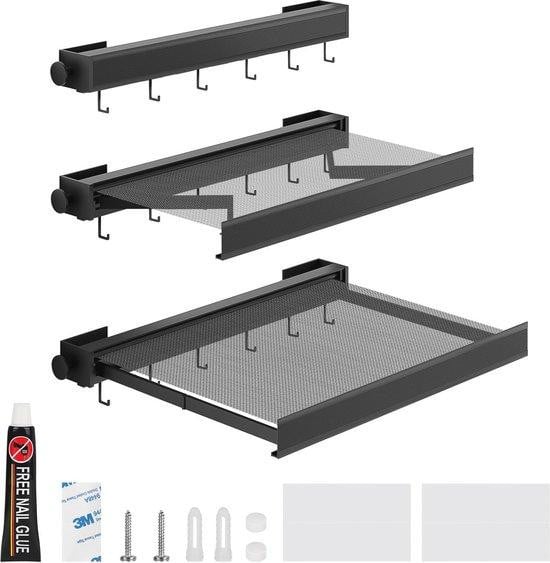 Famanu Opvouwbare wanddroger, 45 cm, Aluminium, corrosiebestendig