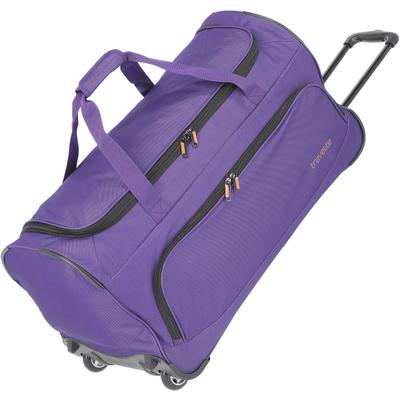Reisetasche TRAVELITE "Basics Fresh 71 cm Duffle Bag mit Rollen", Gr. B/H/T: 71cm x 36cm x 35cm, lila, Polyester, Taschen Reisetasche, große Duffle Bag aus strapazierfähigem Material, ideal als Reisegepäck