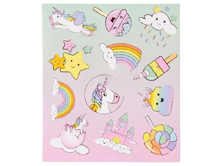Jouetprive-sticker Sheet Unicorn 8553