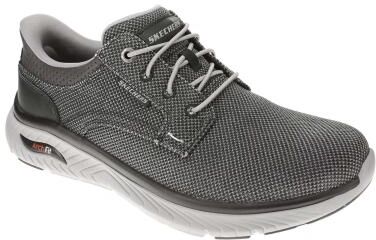 Skechers USA Slip-Ins: Arch Fit-Crosser-Ruger - Mens 7 Black Oxford Shoes W