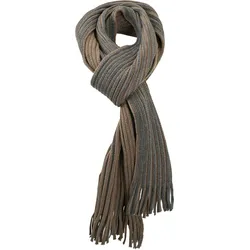 Myrtle Beach Unisex Ripp Schal MB7989 dark olive/anthracite 180 x 21 cm