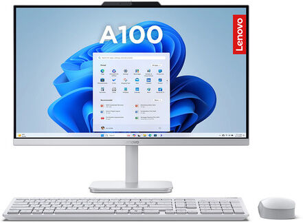 Lenovo All in One A 100   Display 23.8'' FHD (1920x1080)   Processore INTEL N100   Memoria RAM 8GB   Memoria SSD 512GB   Scheda grafica Integrata   Sis