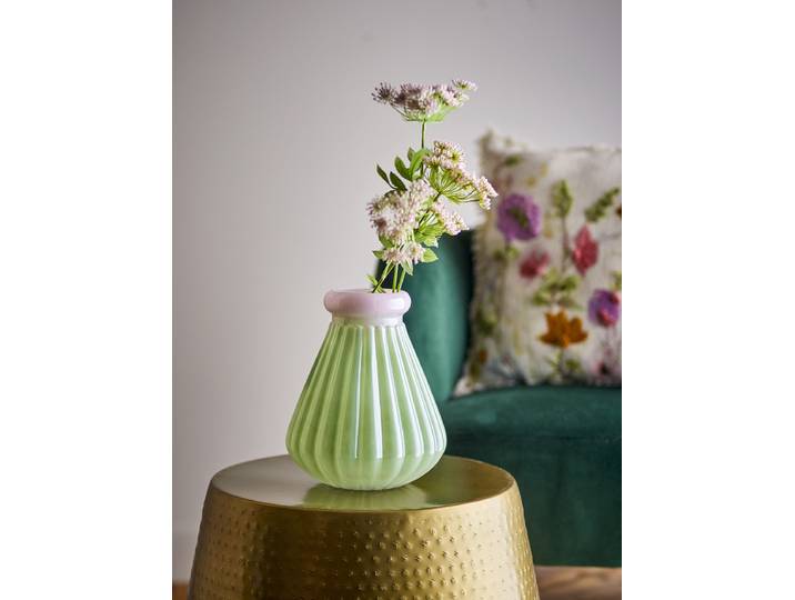 Vase Judith Ø 21cm Vert/Vert pâle