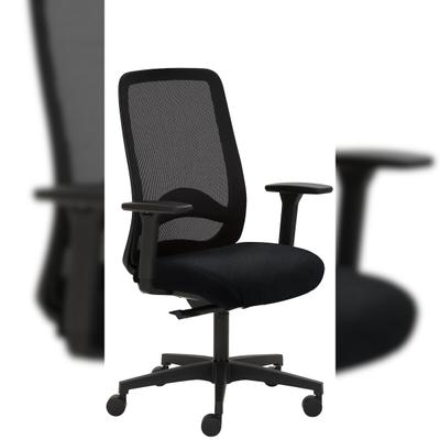Mayer Sitzmöbel, Drehstuhl 2228, Echtleder-Sitz Schwarz, 2228_AV1D_SYM++_81007