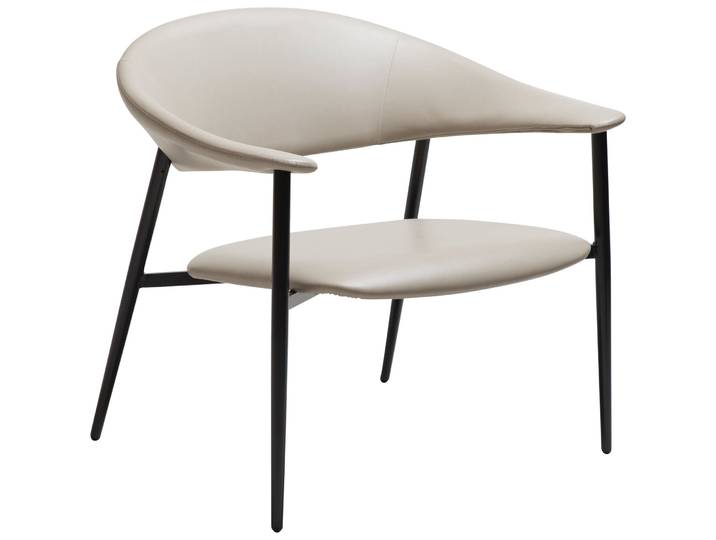 DAN-FORM Komfortabler Sessel Rover Kunstleder grey B 79 cm T 72 cm H 74.5 cm - Sessel