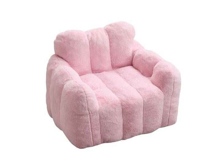 Fauteuil pouf adulte – Rose – Plush – sans montage – intérieur