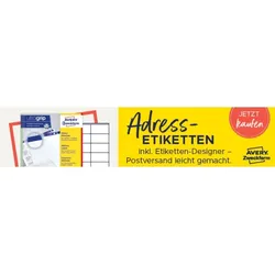 AVERY Zweckform Versand-Etiketten, 99,1 x 67,7 mm, hochweiß
