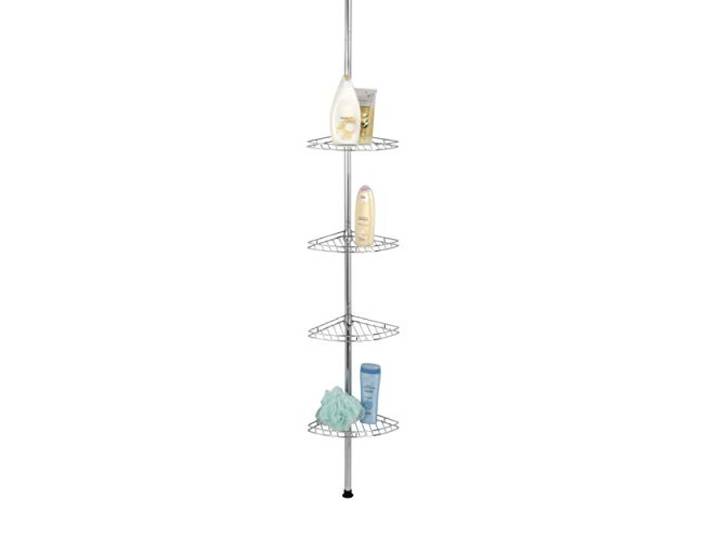 WENKO Étagère de Douche télescopique Acier INOX 4 tablettes Argent Brillant