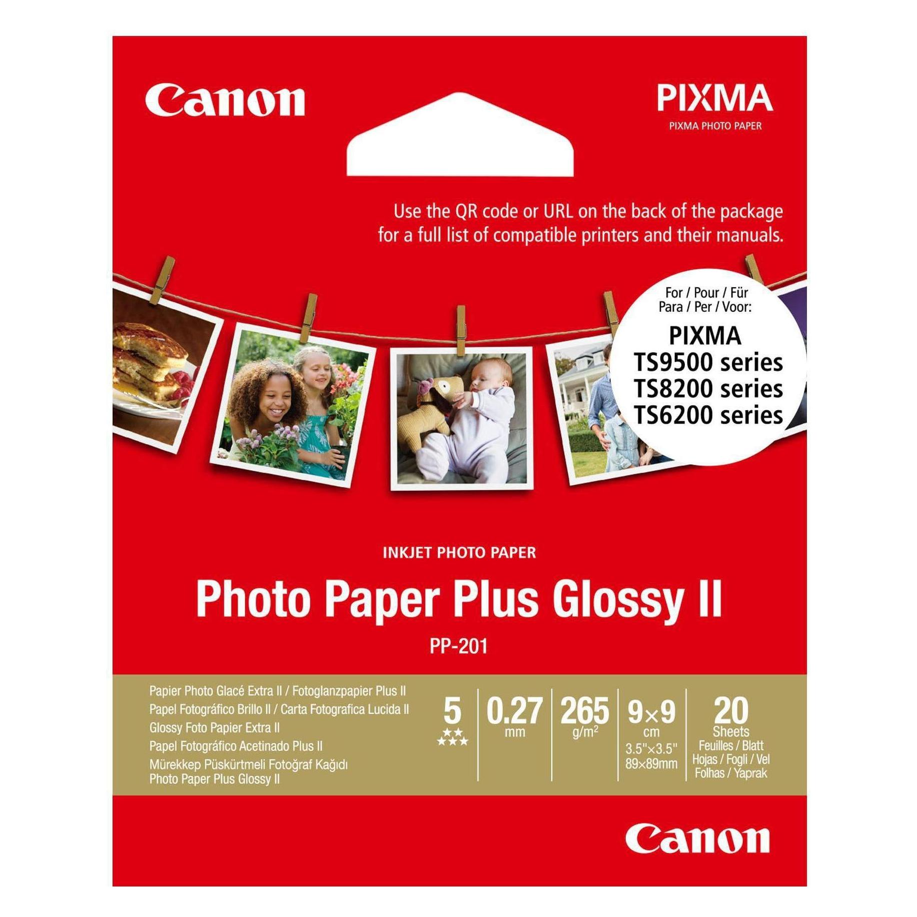 Canon PP-201 (265 g/m², 9 x 9 cm, 20 Stk.) (2311B070)