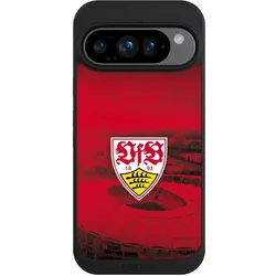 Nivocase Handyhülle für Google Pixel 9 Pro Hülle NIVOpure Case Schwarz Offizielles Lizenzprodukt Stadion (Google Pixel 9 Pro), Smartphone Hülle, Schwarz