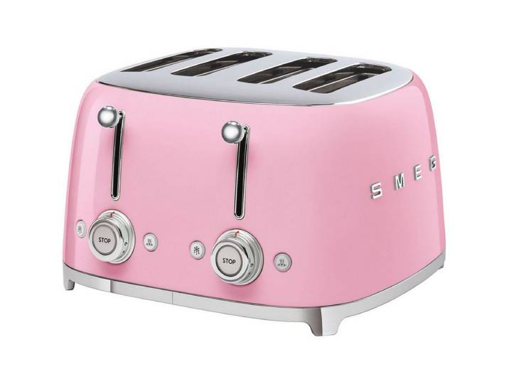 Smeg Toaster TSF03PKEU 4-Schlitz-Toaster Cadillac Pink