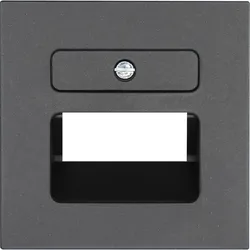 Kopp 371715181 ATHENIS - UAE-Abdeckung, Schrägauslass, 1-2 Anschlüsse, Farbe: anthrazit