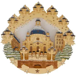 HTI-Living, Weihnachtsbeleuchtung, LED Fensterbild Dresden Frauenkirche