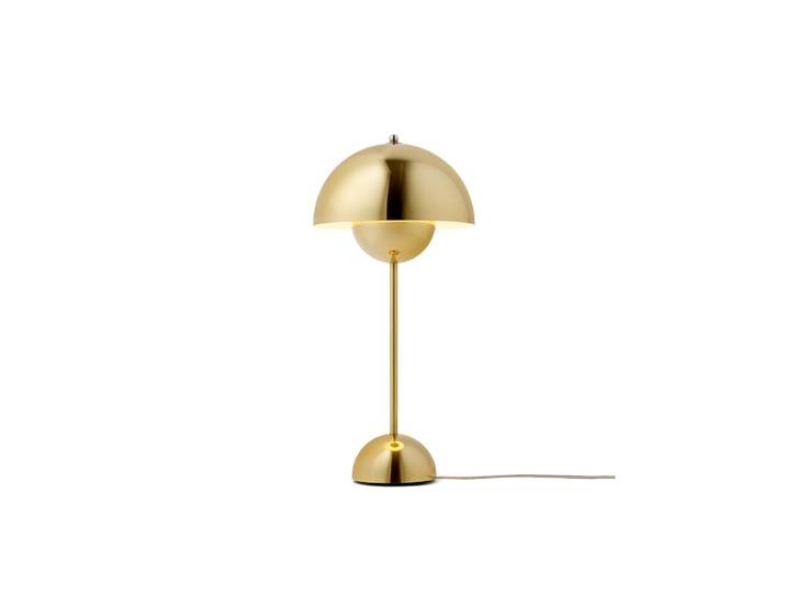&TRADITION lampe de table FLOWERPOT VP3 (plaqué laiton - Aluminium peint et plaqué)