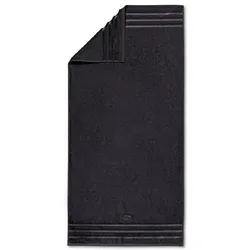 Vossen Handtuch Cult de Luxe 50 x 100 cm Baumwolle Schwarz