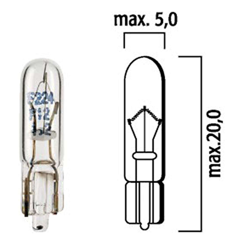 Ampoule Flösser 12V 2,3W W2x4,6d