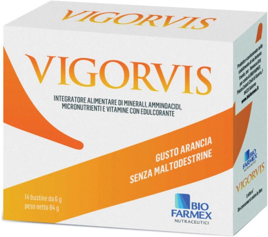 BIOFARMEX Srl Vigorvis 14 bustine – Integratore per stanchezza fisica e mentale