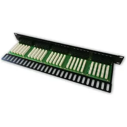 Schneider Electric DATACOM Patch panel ISDN 50p.1U IntegrovanÃ1⁄2 BLACK, 19", Server Zubehör, Schwarz