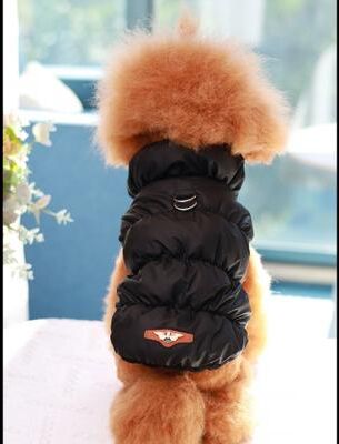 Uplift Picks Warm Dog Winter Jacket With 3 Layer Insulation For Small To Medium Dogs s black