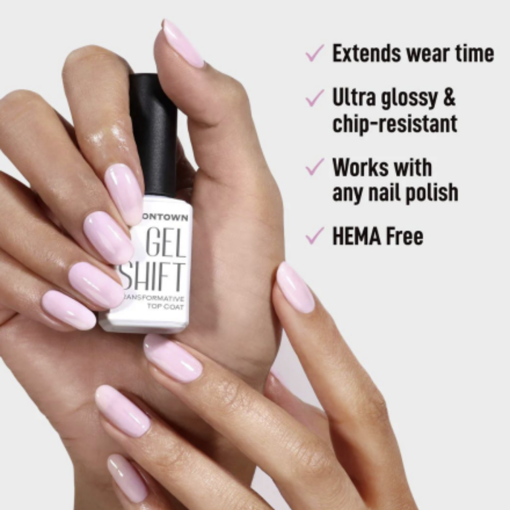 LondonTown Gelshift Top Coat UV/LED-Cured Specifically for Traditional Polish 12mL