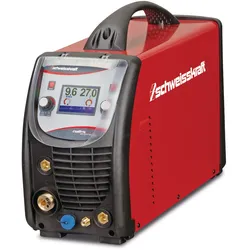 Impuls-Schutzgasschweißgerät Craft-MIG 201 LCD P Synergic inkl. Helm & Handschuhe