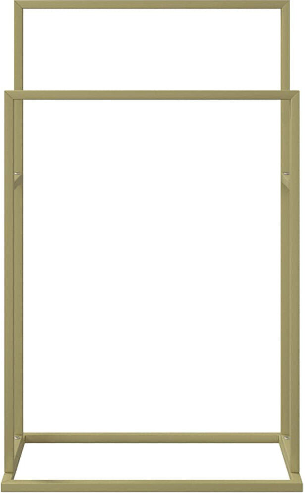 Ebern Designs Brandalynn 48 cm Freestanding Towel Rack Gold 78.5cm H X 48cm L X 24cm D