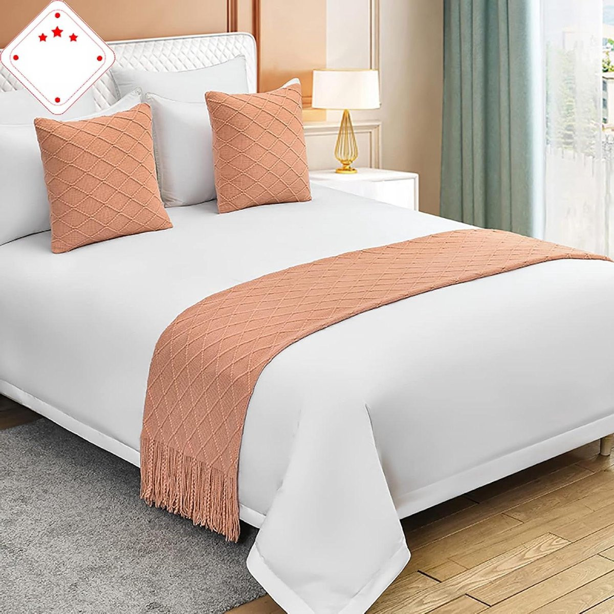 Bedloper Hotel Slaapkamer Decoratie Stof en Vlekbestendig B 65 x 260 cm