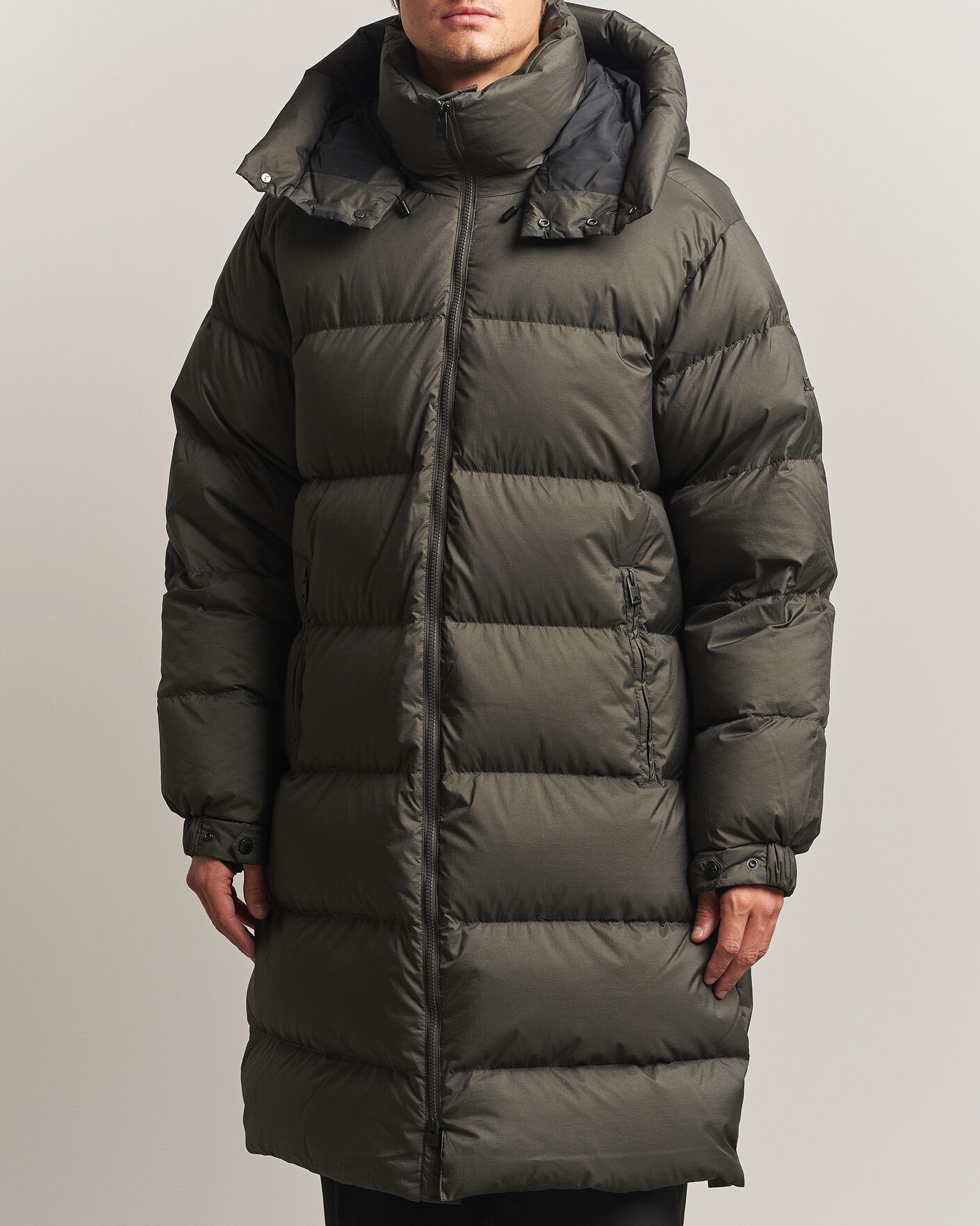 J.Lindeberg Creek Crinkle Down Parka Chimera men L Grøn