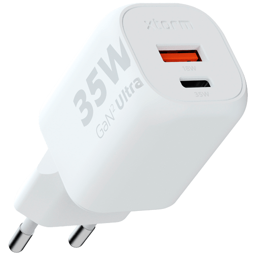 Xtorm Gan2 Ultra USB USB-C Schnellladegerät 35W Weiß