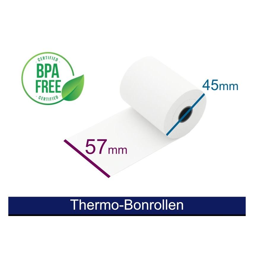 Artdev Thermorolle - 57 45-47 12 (B/D(max.)/K) weiss, 25m (ADT574712-1) Mindestbestellmenge: 5 Stück