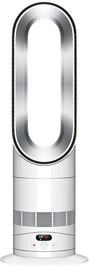 Calefactor cerámico - Dyson Hot+Cool™ HF1, Precalentamiento remoto, 2250 W, 10 Velocidades, Blanco/ Plata