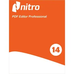 Nitro PDF Pro 14 | Originale Lizenz | Vollversion | Lebenslang nutzbar | Sofort-Download