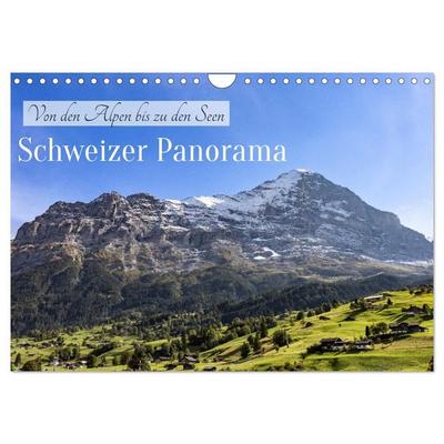 Schweizer Panorama - Von den Alpen bis zu den Seen (Wandkalender 2027 DIN A4 quer), CALVENDO Monatskalender