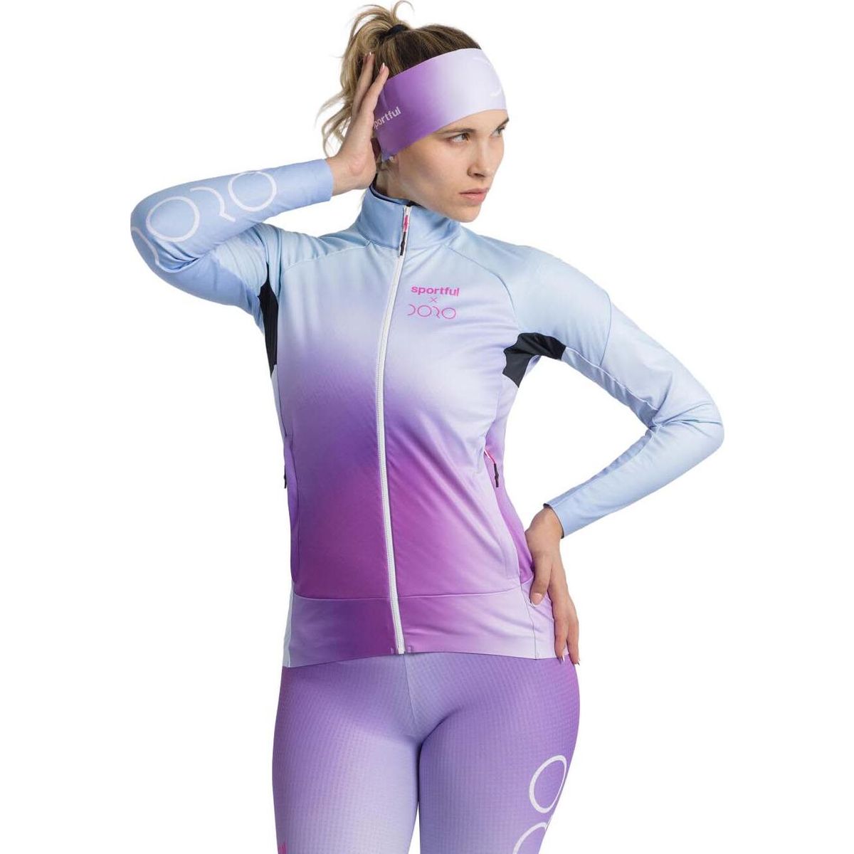 Sportful Doro Apex Jacket shaded pink/azure (577) L 0426558-577-L
