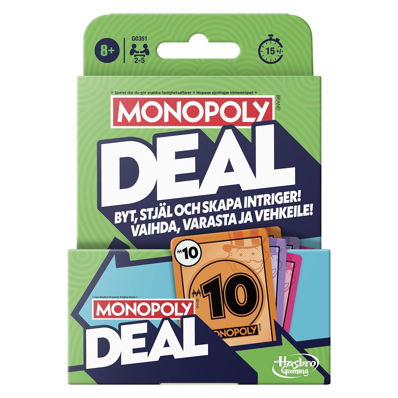 Monopoly HAS MON card game Deal refresh FI/SE (Finnisch, Schwedisch) (G03512DS0)