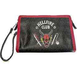 Cerdá Stranger Things Kosmetiktasche Hellfire Club, Necessaire, Mehrfarbig, Schwarz