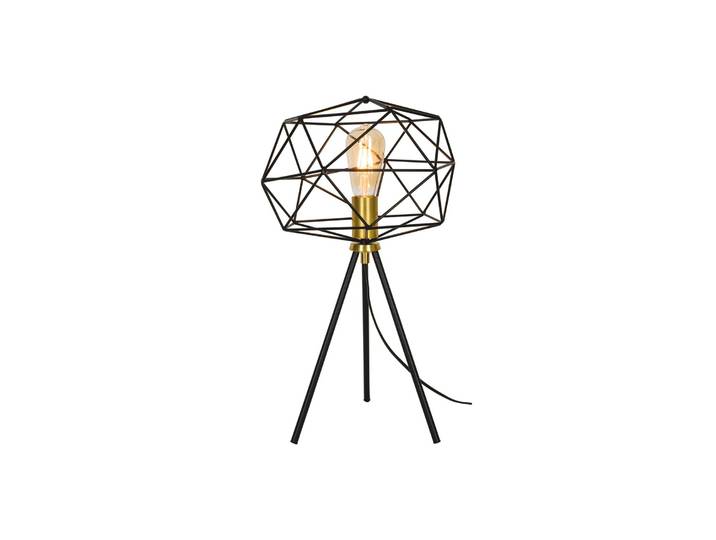 Viokef Tischlampe Komodo, schwarz, für Wohn- / Esszimmer, Metall