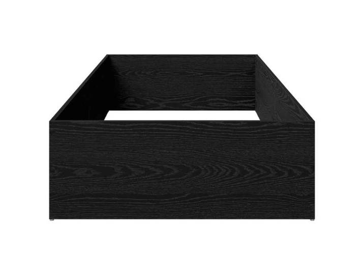 {183439}Lit simple - Entourage de lit pour sommier réglable - Chêne noir -70x200 cm - poids:20.9 kg