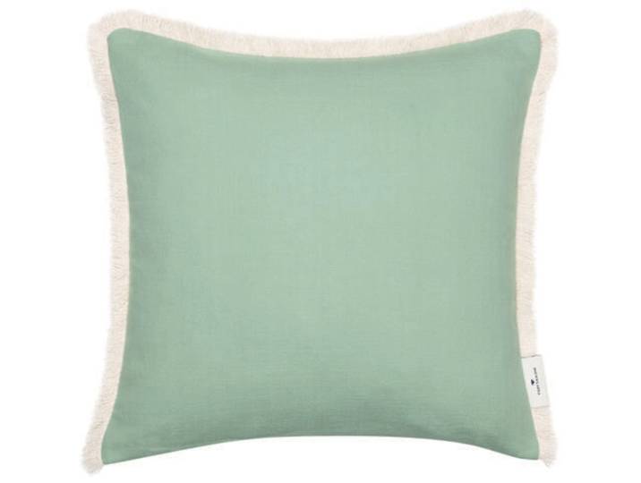 Tom Tailor Zierkissenbezug Fringed Cotton Salbei Baumwolle B 40 T 40 cm - Zierkissenbezug