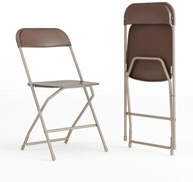 Flash Furniture Plastic Folding Chair - 650LB Weight Capacity - Event Chair