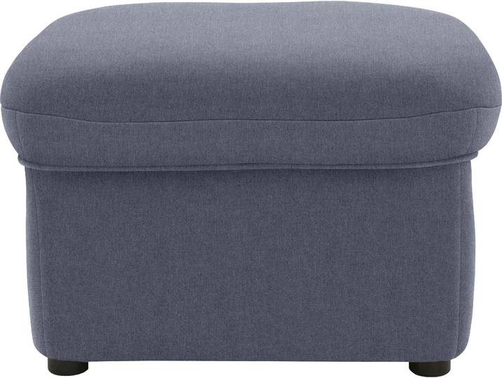 Hocker DOMO COLLECTION Faenza , grau (dunkelgrau), B:60cm H:41cm T:60cm, 92% Polyester, 8% Nylon, Hocker, Polsterhocker, DOMO collection Hocker, in großer Farbvielfalt