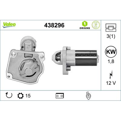VALEO Starter NEW STOP&START ORIGINAL PART 438296 für DS