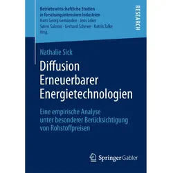 Diffusion Erneuerbarer Energietechnologien, Fachbücher von Nathalie Sick