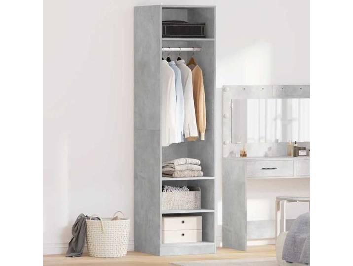 SALE 2026  Garde-robe Gris - Garde-robe Gris béton 50x50x200cm - bois d'ingénierie PRO897953936