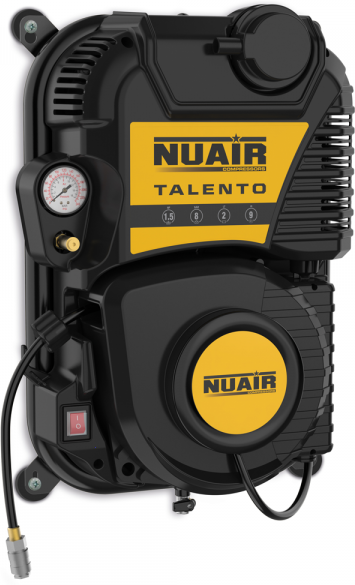 Nuair Talento - Compresseur monophasé mural,  oil-less - Motoeur 1.5 CV