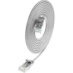 SLIM LUU0.1 - Patchkabel, Cat.6a, U/UTP, SLIM, 0,1 m, grau